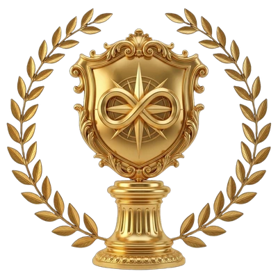 Emblema em ouro nobre de Assessoria Jurídica Continuada
